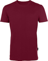 Herren Luxury Roundneck T-​Shirt, bordeaux/ burgundy, Gr. 4XL