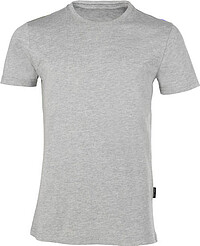 Herren Luxury Roundneck T-​Shirt, grau-​meliert, Gr. 2XL