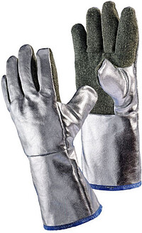 Hitzeschutzhandschuh Preox-​Aramidgewebe, aluminisiert, 380 mm, Gr. 10