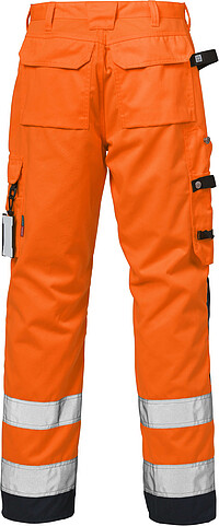 Hi-Vis Warnschutz-Bundhose 2026 PLU, warnorange/marine, Gr. C46 