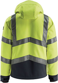 MASCOT® Blackpool Softshelljacke, warngelb/schwarzblau, Gr. M 