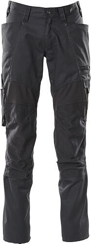 MASCOT® Hose mit Knietaschen, schwarz, Schrittlänge 82 cm, Gr. C42