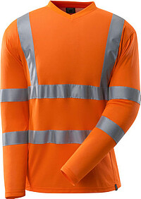 MASCOT® SAFE CLASSIC T-​Shirt, Langarm 18281-​995, warnorange, Gr. L