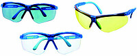 Schutzbrille PERSPECTA 010, PC - getönt - blau 