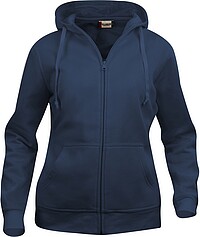 Basic Hoody Full zip ladies, dark navy, Gr. L