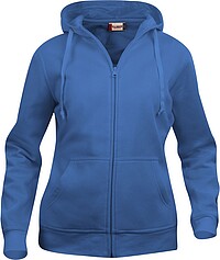 Basic Hoody Full zip ladies, royal, Gr. L