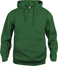 Kapuzen-​Sweatshirt Basic Hoody, flaschengrün, Gr. M