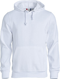 Kapuzen-​Sweatshirt Basic Hoody, weiß, Gr. 2XL