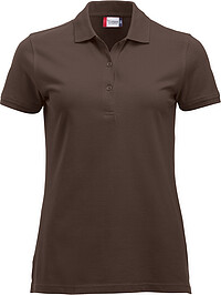 Polo-​Shirt Classic Marion S/​S, dunkles mocca, Gr. S