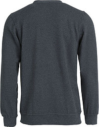 Sweatshirt Basic Roundneck, anthrazit meliert, Gr. 2XL 