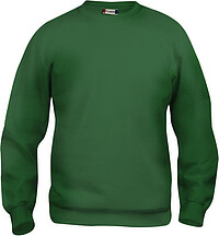Sweatshirt Basic Roundneck, flaschengrün, Gr. M