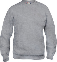 Sweatshirt Basic Roundneck, grau meliert, Gr. 2XL