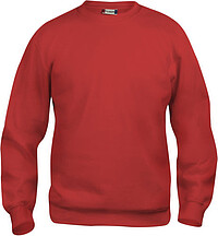 Sweatshirt Basic Roundneck, rot, Gr. M