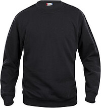 Sweatshirt Basic Roundneck, schwarz, Gr. 3XL