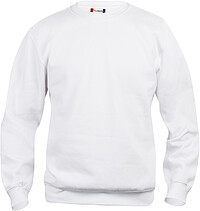 Sweatshirt Basic Roundneck, weiß, Gr. S