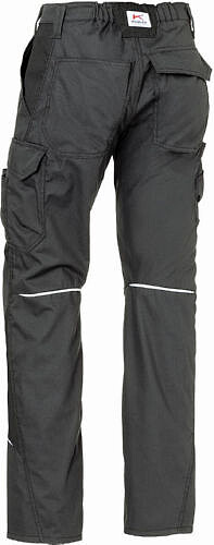 KÜBLER ACTIVIQ cotton+ Damenhose 2550, anthrazit/schwarz, Gr. 48 