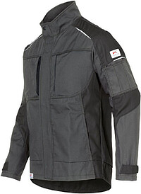 KÜBLER ACTIVIQ cotton+ Jacke 1250, anthrazit/​schwarz, Gr. XL