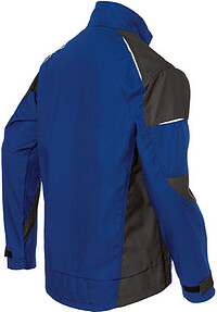 KÜBLER ACTIVIQ cotton+ Jacke 1250, kornblumenblau/schwarz, Gr. 2XL 
