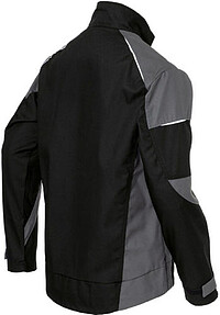 KÜBLER ACTIVIQ cotton+ Jacke 1250, schwarz/anthrazit, Gr. 3XL 