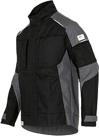 KÜBLER ACTIVIQ cotton+ Jacke 1250, schwarz/​anthrazit, Gr. XL