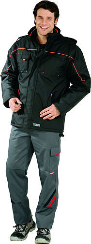 Piper Jacke 3535, schwarz/orange, Gr. 2XL 