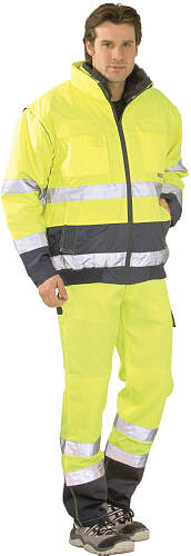 Warnschutz-Comfortjacke 2-farbig 2047, warngelb/marine, Gr. 6XL 