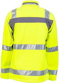 Warnschutz-Softshelljacke Plaline 5661, warngelb/schiefer, Gr. 6XL 