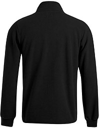 Men’s Double Fleece-Jacket, black-light grey, Gr. 2XL 
