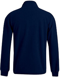 Men’s Double Fleece-Jacket, navy-light grey, Gr. 2XL 