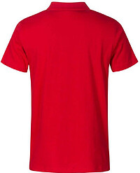 Men's Jersey Polo-Shirt, fire red, Gr. L 