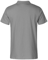 Men's Jersey Polo-Shirt, new light grey, Gr. L 