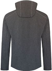 Men’s Softshell-Jacket, heather grey, Gr. 4XL 