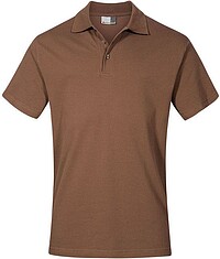 Men’s Superior Polo-​Shirt, brown, Gr. 2XL