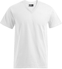 Premium V-​Neck-​T-Shirt, white, Gr. 5XL