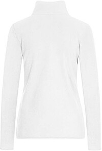 Women’s Double Fleece-Jacket, white-light grey, Gr. S 
