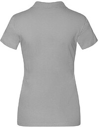 Women’s Jersey Polo-Shirt, new light grey, Gr. L 
