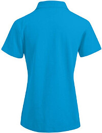 Women’s Superior Polo-Shirt, turquoise, Gr. L 
