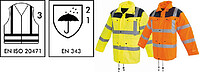 Warnschutz-Parka 3-2447WX, warngelb/blau, Gr. 2XL 