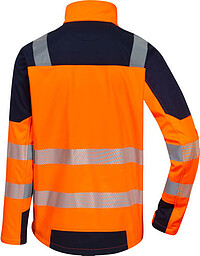 Warnschutz-Softshelljacke 5-6161WX, warnorange/marineblau, Gr. M 