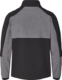 Apparel Colourblock Softshell, schwarz/grau meliert, Gr. L 